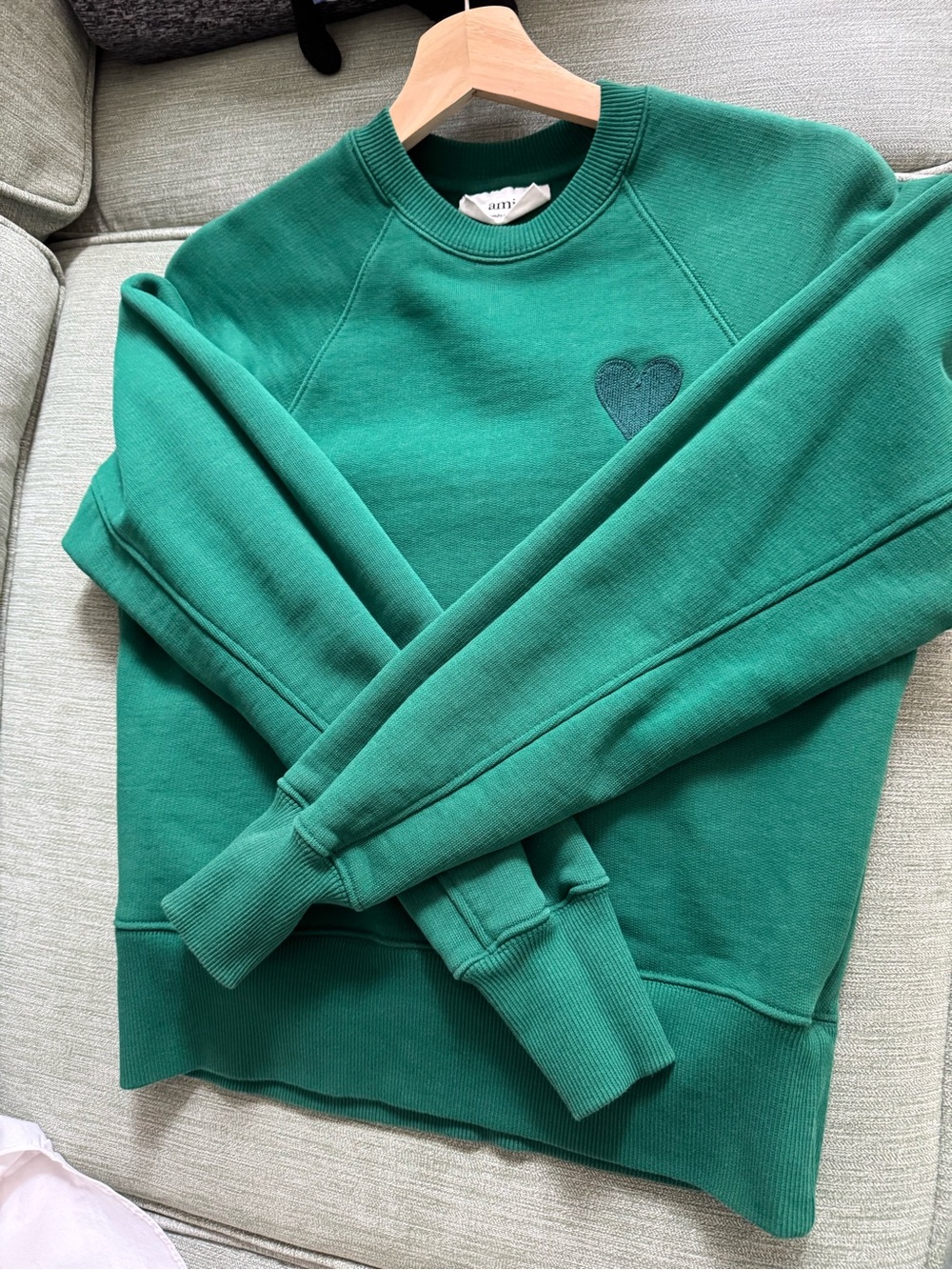 Ami Emerald Green Crewneck Sweatshirt
